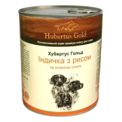 Влажный корм Hubertus Gold для собак, индюшка с рисом, 800 г