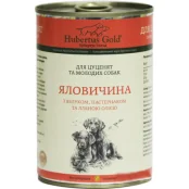 Влажный корм Hubertus Gold для щенков, говядина с яблоком и пастернаком, 400 г