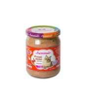 Консерва Леопольд для котів, м'ясний раціон з кроликом, 460 г