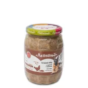 Консерва Леопольд мясной корм для собак с курицей и судаком, 720 г