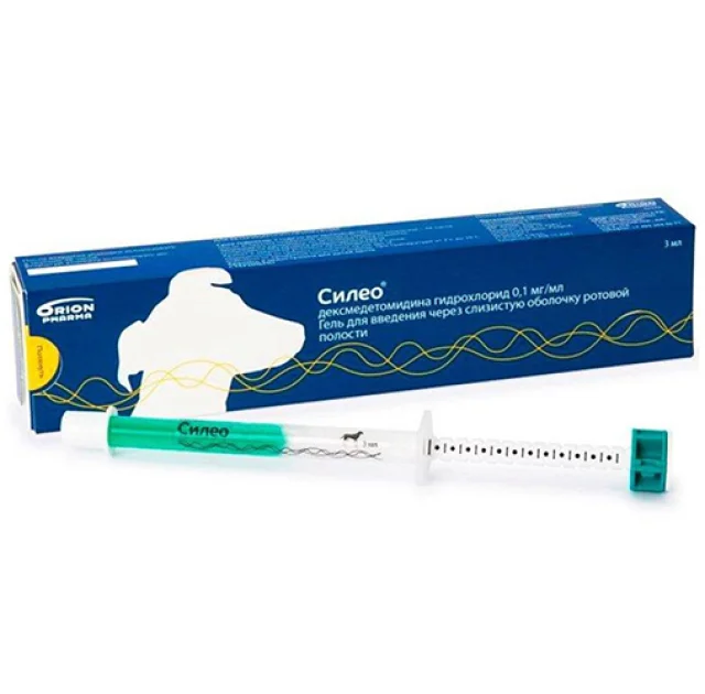 Гель Orion Pharma Sileo 0,1 мг / мл від шумових фобій у собак, 3 мл
