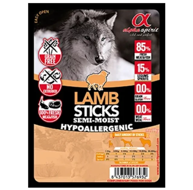Напіввологі ласощі Alpha Spirit Sticks Fish Chicken для дорослих собак зі смаком курки, 40 г x 30 шт