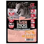 Полувлажное лакомство для собак Alpha Spirit DOG Sticks Liver, палочки с печенью, 30 шт, 300 г