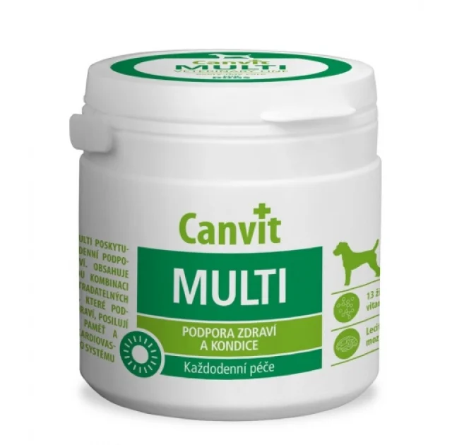 Вітамінна добавка Canvit Multi for Dogs для поліпшення фізичної форми у собак, 100 г