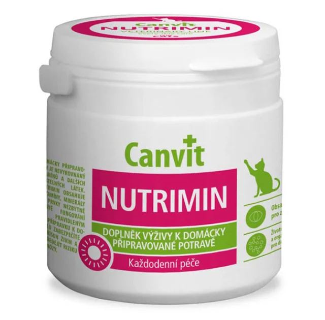 Вітамінна добавка Canvit Nutrimin for Cats для поліпшення травлення для котів, 150 г
