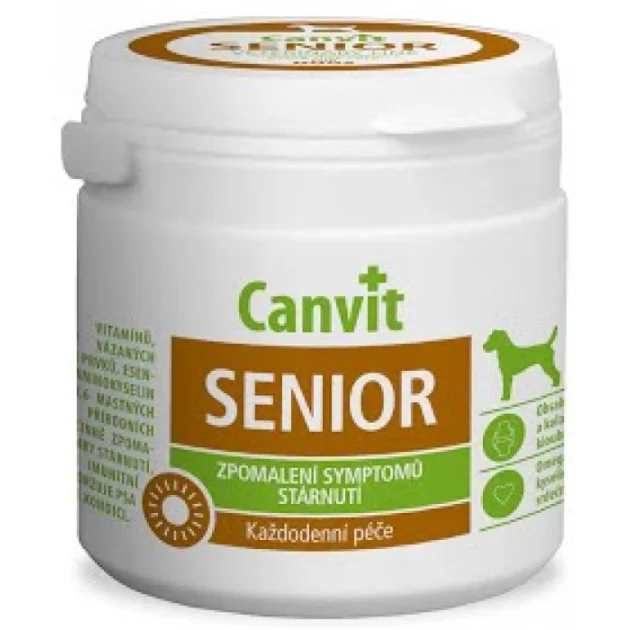 Вітамінна добавка Сanvit Senior for Dogs для уповільнення ознак старіння для літніх собак від 7 років, 100 шт