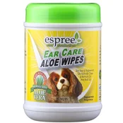 Салфетки Espree Aloe Ear Care Pet Wipes для удаления ушной серы и неприятных запахов для собак, 60 шт
