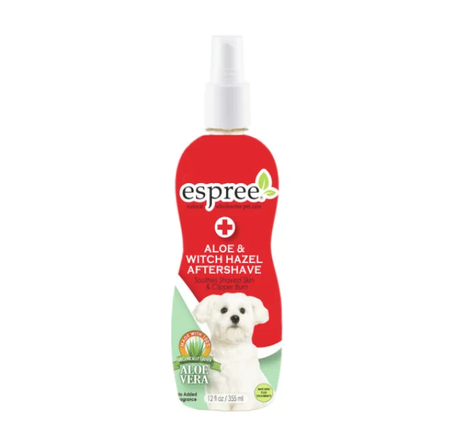 Професійний спрей Espree Aloe & Witchhazel для використання після гоління, тримминга, для собак 355 мл