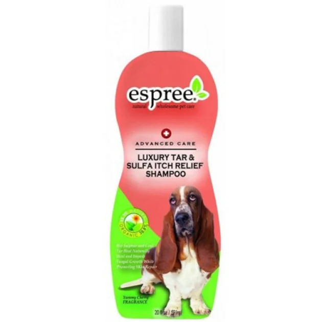 Шампунь Espree Luxury Tar & Sulfa Shampoo проти лупи для собак, з сіркою, 591 мл