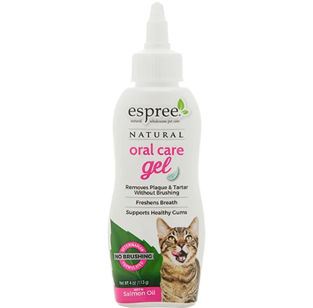 Гель Espree Oral Care Gel Salmon Oil for Cats для ухода за зубами для кошек с маслом лосося, 118 мл