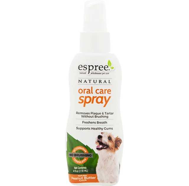 Спрей Espree Oral Care Spray Peanut Butter для ухода за зубами для собак с арахисовым маслом, 118 мл