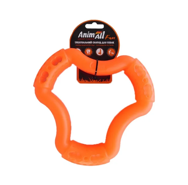 Игрушка AnimAll Fun кольцо 6 сторон, оранжевое, 20 см