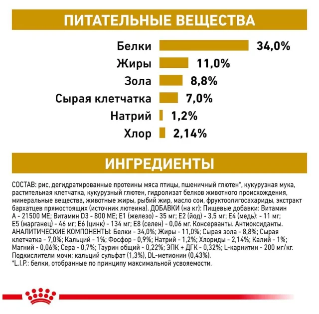 Сухий корм Royal Canin Urinary S / O Moderate Calorie при сечокам'яній хворобі у котів, 3.5 кг