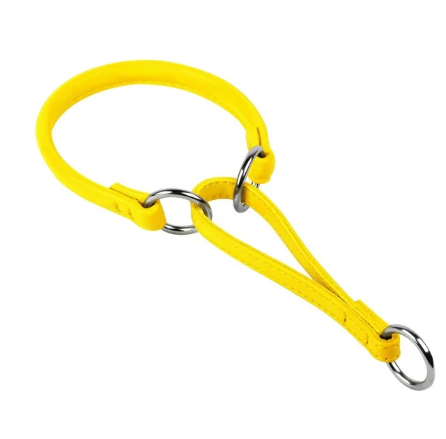 Ошейник-удавка Glamour для собак 10 мм, 45 см, желтый