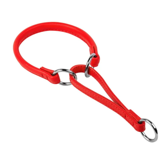 Ошейник-удавка Glamour для собак 10 мм, 45 см, красный