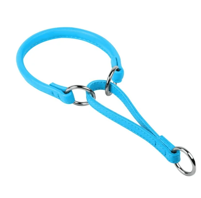 Ошейник-удавка Waudog Glamour для собак 8 мм, 40 см, голубой