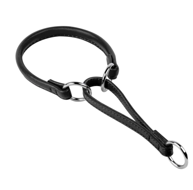 Ошейник-удавка Waudog Glamour для собак 8 мм, 40 см, черный