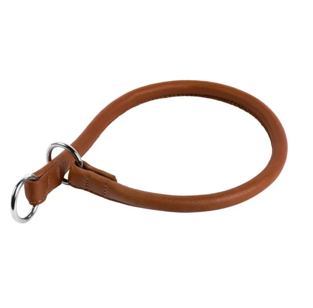 Ошейник-удавка Soft для собак, рывковый, 13 мм, 55 см, коричневый