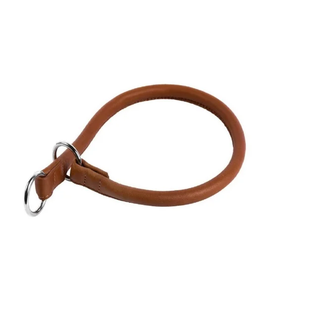 Ошейник-удавка Soft для собак, рывковый, 13 мм, 65 см, коричневый