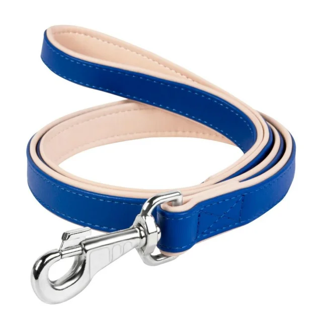 Двойной поводок Brilliance для собак 25 мм, 122 см, синий