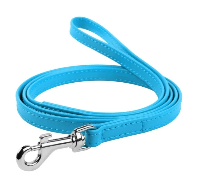 Поводок Waudog Classic для собак 12 мм, 122 см, голубой