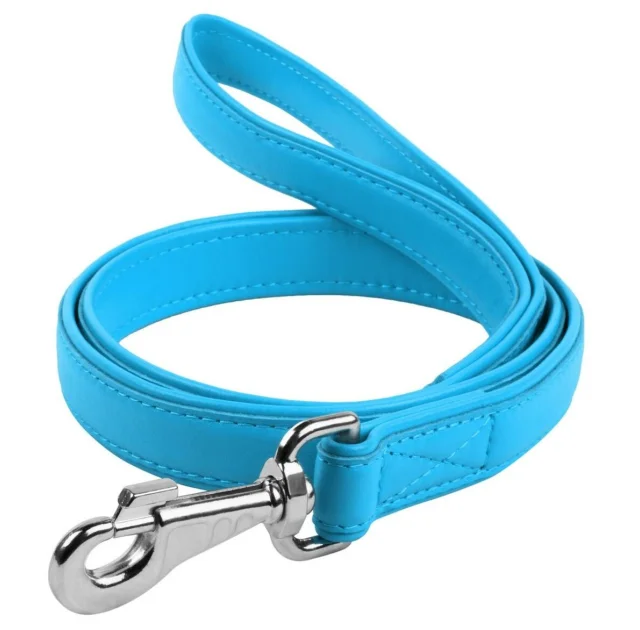 Поводок Waudog Classic для собак 18 мм, 122 см, голубой