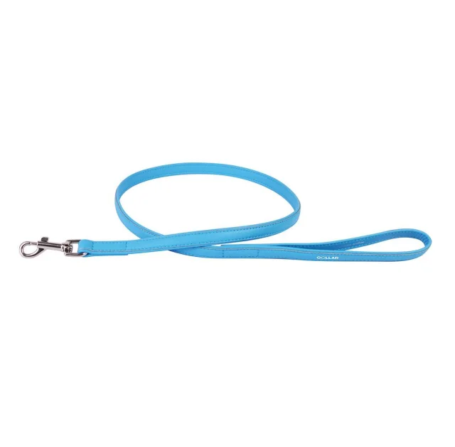 Поводок Waudog Classic для собак 25 мм, 122 см, голубой