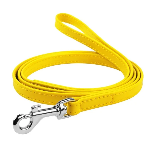Поводок Waudog Classic для собак 9 мм, 122 см, желтый