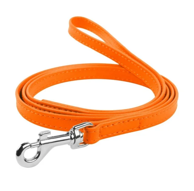 Поводок Waudog Classic для собак 9 мм, 122 см, оранжевый