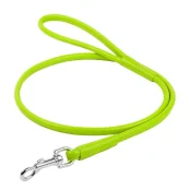 Поводок круглый Waudog Glamour для собак 6 мм, 122 см, салатовый