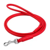 Поводок круглый Waudog Glamour для собак 10 мм, 183 см, красный