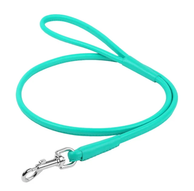 Поводок круглый Waudog Glamour для собак 4 мм, 122 см, ментоловый