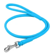 Поводок круглый Waudog Glamour для собак 10 мм, 122 см, голубой