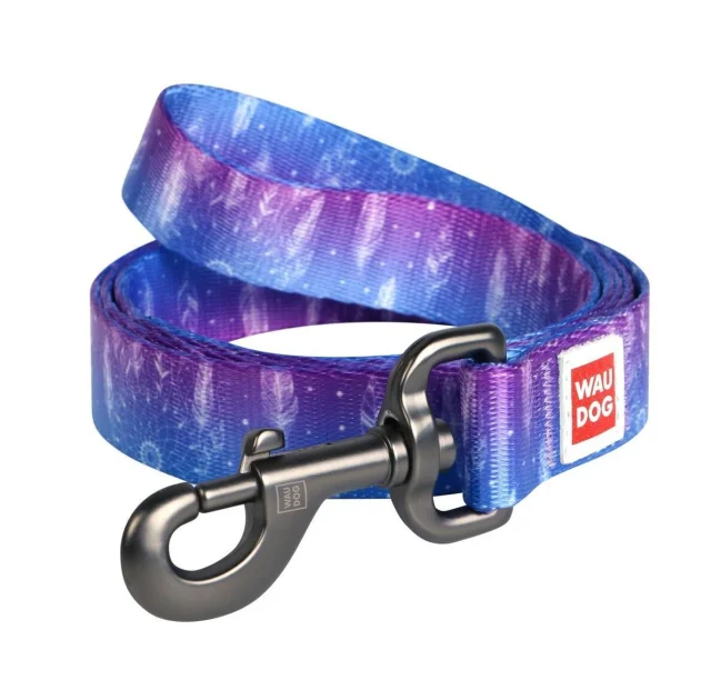Поводок Waudog Nylon с рисунком Ловец снов для собак 20 мм, 122 см