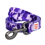 Поводок Waudog Nylon с рисунком Фиолетовый камо для собак 15 мм, 122 см