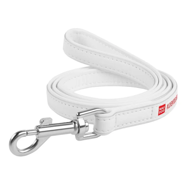 Поводок Waudog Printed с рисунком Я люблю свою собаку для собак 18 мм, 122 см, белый