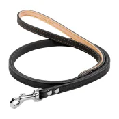 Поводок одинарный для собак, непрошитый, 12 мм, 122 см, черный
