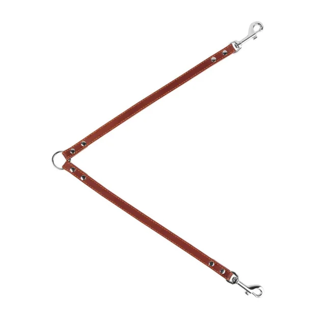 Поводок Сворка для собак 10 мм, 40 см, коричневый