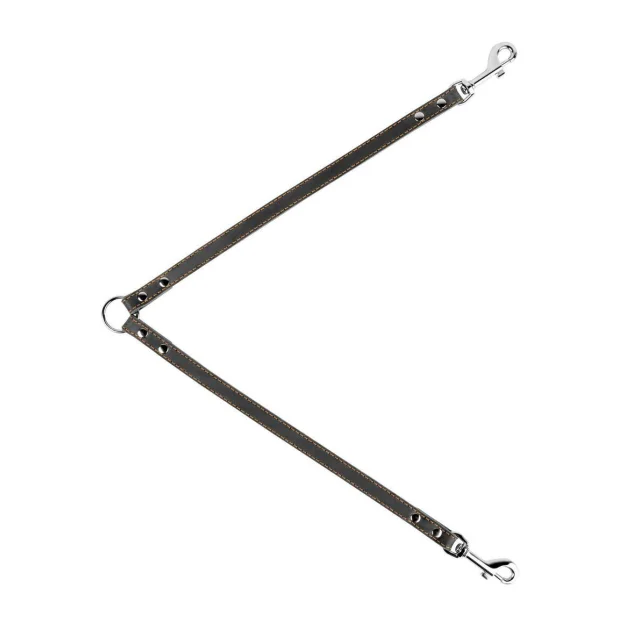 Поводок Сворка для собак 14 мм, 40 см, черный