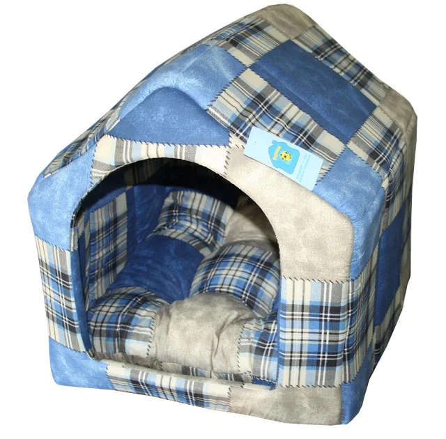 Лежак Теремок Будка №3 для собак и кошек, 54×62×60 см