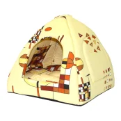 Лежак Теремок Домик-пирамида №0 для собак и кошек, 35×35×35 см