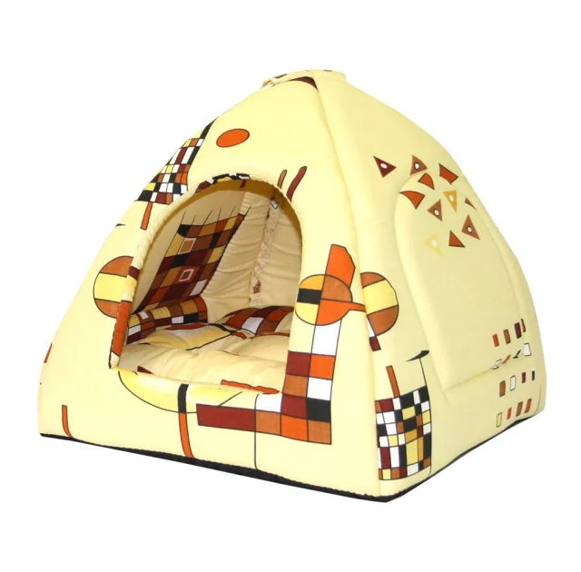 Лежак Теремок Домик-пирамида №1 для собак и кошек, 38×38×38 см