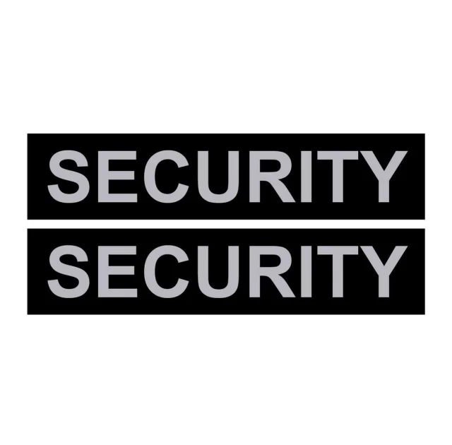 Змінна напис для шлеи Security мала 1-2 розміри, чорна
