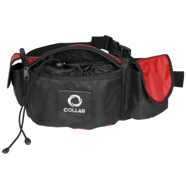 Сумка трёхсекционная Collar Dog Extreme для дрессировки собак, чёрная, 18×12×7 см
