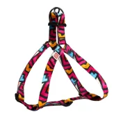 Шлея Waudog Nylon для собак с рисунком Граффити 25 мм, 60-90 см