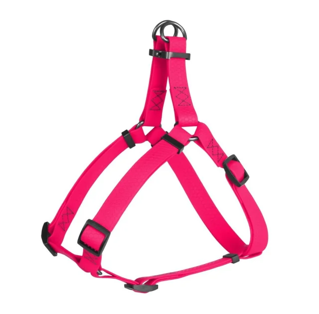 Шлея Waudog Waterproof для собак, водостойкая, 15 мм, 40-55 см, розовая