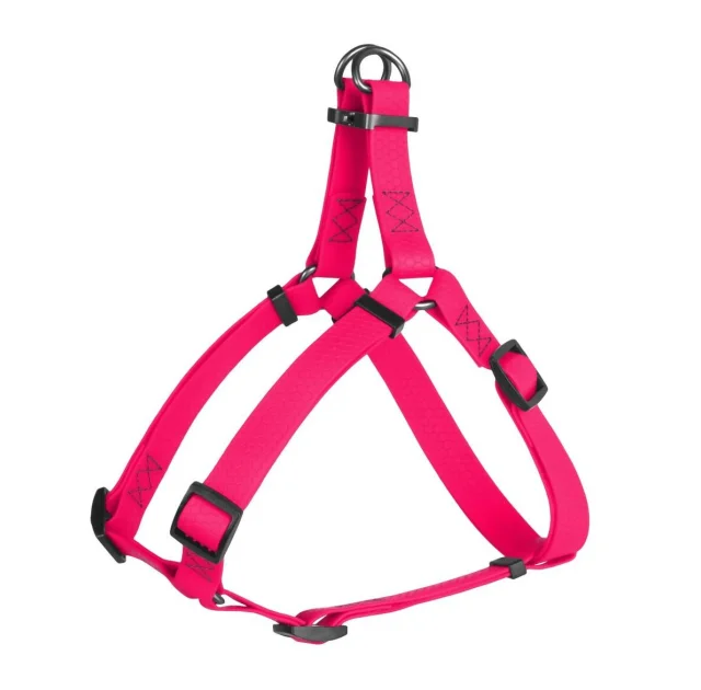 Шлея Waudog Waterproof для собак, водостойкая, 25 мм, 60-90 см, розовая