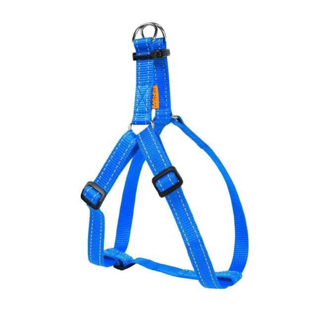 Нейлонова шлея Dog Extreme для собак, регулююча, 20 мм, 50-80 см, блакитна