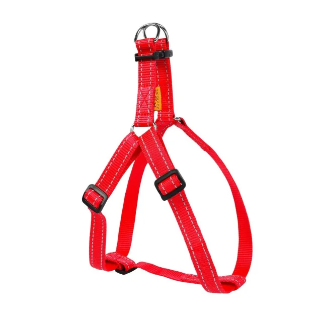 Нейлонова шлея Dog Extreme для собак, регулююча, 25 мм, 60-90 см, червона