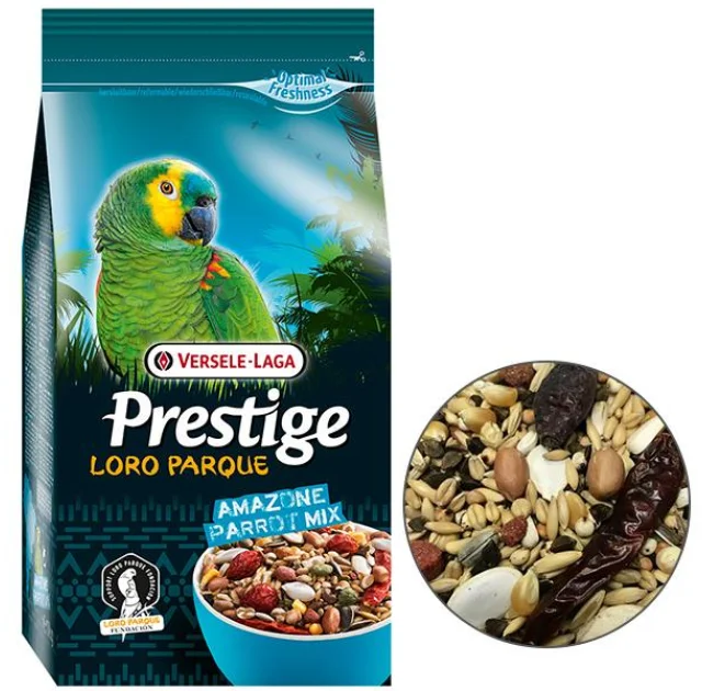 Корм Versele-Laga Prestige Loro Parque Amazone Parrot Mix зерновая смесь для крупных и средних попугаев, 1 кг